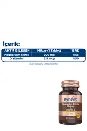 Dynavit® Magnesium Citrate 200 mg & Vitamin D 4