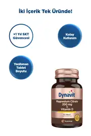 Dynavit® Magnesium Citrate 200 mg & Vitamin D 2