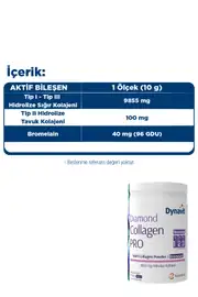 Dynavit® Diamond Collagen PRO Multi Collagen Powder&Bromelain 5