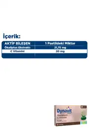 Dynavit® Herbal Pastil Ökaliptus & C Vitamini 4